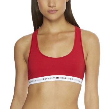 Se Tommy Hilfiger Bh Icons Unline Bralette Rød Large Dame ved Timarco