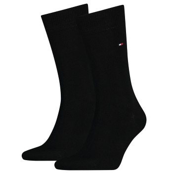 Se Tommy Hilfiger Legwear Tommy Hilfiger Strømper 2P Men Classic Sock Sort Str 47/49 Herre ved Timarco