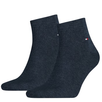 Tommy Hilfiger Legwear Tommy Hilfiger Strømper 2P Men Quarter Sock Blå Str 43/46 Herre
