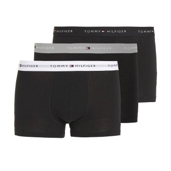 Tommy Hilfiger 3P WB Trunks Sort/Hvid bomuld Small Herre