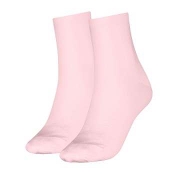 Tommy Hilfiger Legwear Tommy Hilfiger Strømper 2P Women Casual Short Sock Lyserosa Str 35/38 Dame