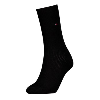 Tommy Hilfiger Strømper Women Premium Refined Rib Socks Sort Str 35/38 Dame