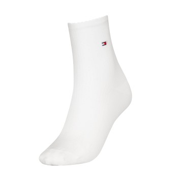Tommy Hilfiger Legwear Tommy Hilfiger Strømper Women Premium Rib Short Socks Hvid Str 39/42 Dame