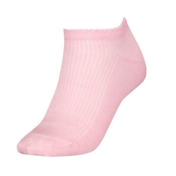 Tommy Hilfiger Legwear Tommy Hilfiger Strømper Women Premium Rib Sneaker Socks Lyserosa Str 39/42 Dame