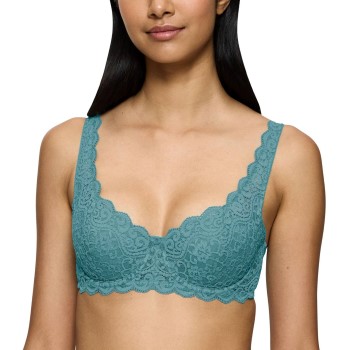 Triumph Bh Amourette Wired Bra With Lace Turkise C 90 Dame