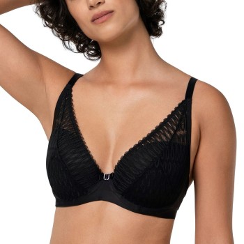 Triumph BH Aura Spotlight Plunge Bra Sort B 80 Dame