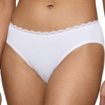 Triumph Trusser Feel Of Cotton Tai Hvid bomuld 36 Dame
