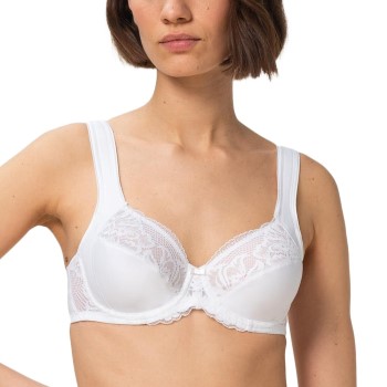Triumph BH Modern Lace Cotton W02 Hvid E 85 Dame