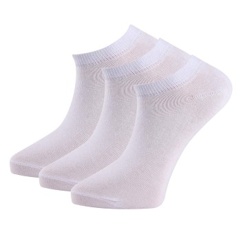 Trofé Trofe Cotton Sneaker Socks Strømper 3P Hvid Str 39/42 Dame
