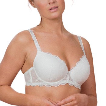 Trofé Trofe Julia Lace Padded Bra BH Hvid polyamid E 85 Dame