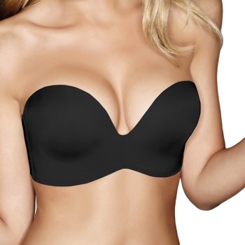 Wonderbra BH Ultimate Silhouette Micro Strapless Sort D 90 Dame