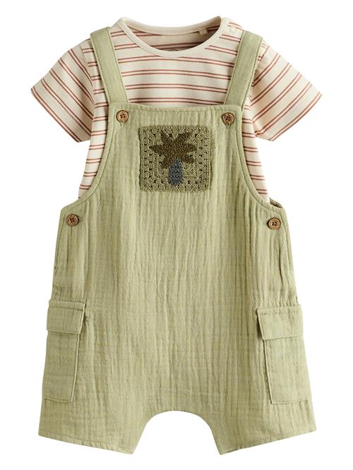 Next Sæt  lysebeige / opal / oliven / lys rød