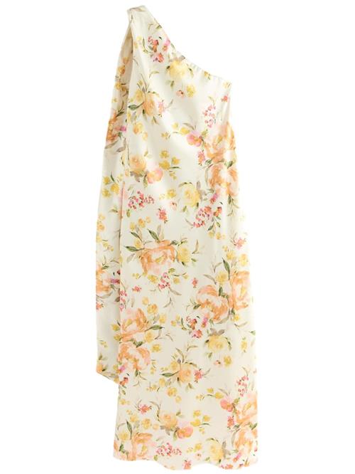 Next Festkjole  gul / pastelgul / orange / lys pink