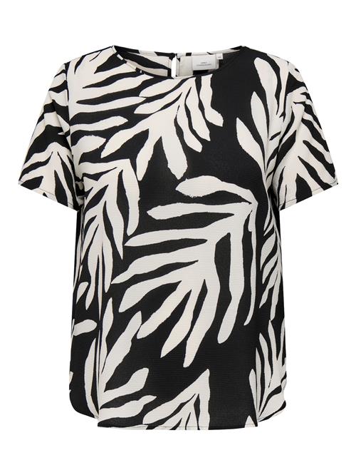 ONLY Carmakoma Bluse 'CARVica'  sort / hvid