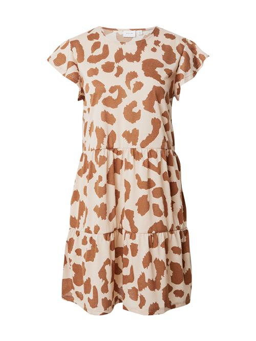 VILA Sommerkjole 'VISUN NEW'  creme / camel