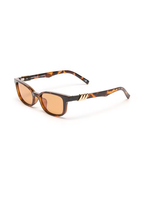 LE SPECS Solbriller 'CONFIDENTIAL'  mørkebrun / orange