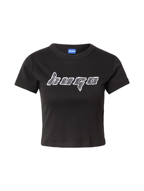 HUGO Shirts 'Dalia'  grå-meleret / sort / hvid