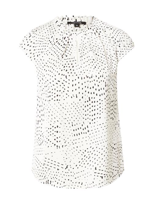 COMMA Bluse  sort / hvid