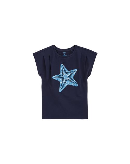 WE Fashion Bluser & t-shirts  blå / mørkeblå / hvid