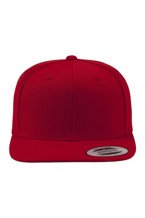 Classic Snapback - Red/Red - One Size - TeeShoppen