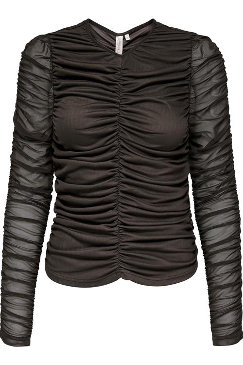 Liv Langærmet Bluse - Sort - M - ONLY