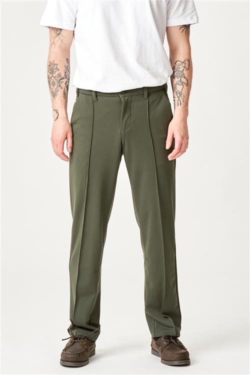 Performance Pants Loose Fit - Mørk Oliven - 32/32 - Bukser med stretch - TeeShoppen
