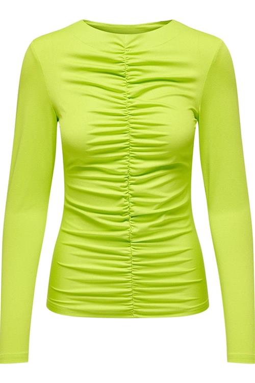 Sofie Langærmet Bluse - Lime Punch - XL - ONLY