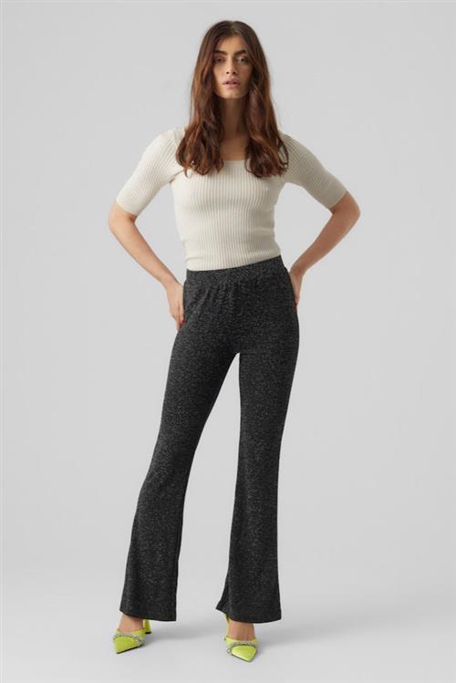 Kanva Flare Bukser - Silver Lurex - L - Vero Moda