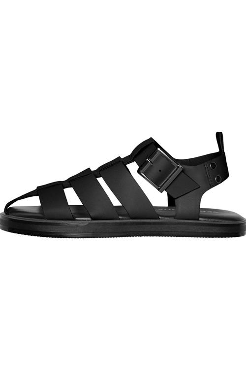 Gitta Læder Sandal - Sort - Dame - 39 - Vero Moda