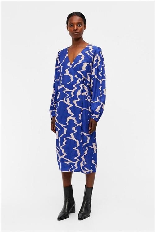 Vanja Wrap Kjole - Clematis Blue - 34 - Object