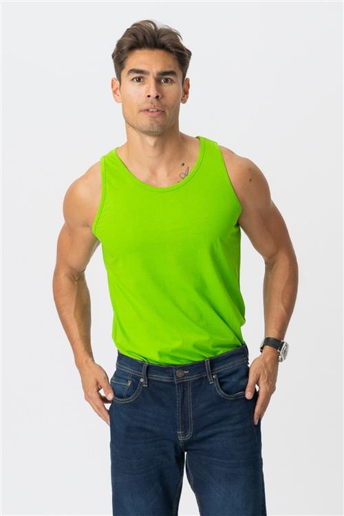 Basic Tanktop - Lime Grøn - M - TeeShoppen