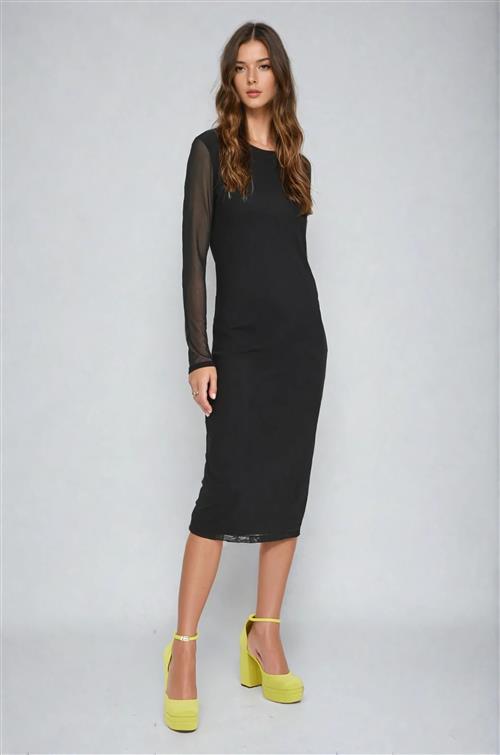 Bella Calf Kjole - Sort - M - Vero Moda