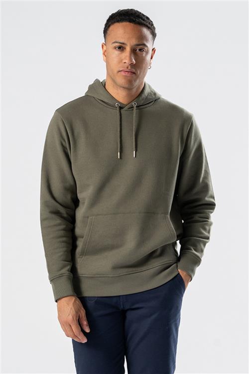 Sweatshirt Hoodie - Army Grøn - Herre - 3XL - TeeShoppen