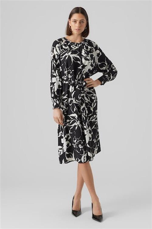 Polliana Maxi Kjole - Flower Black - L - Vero Moda