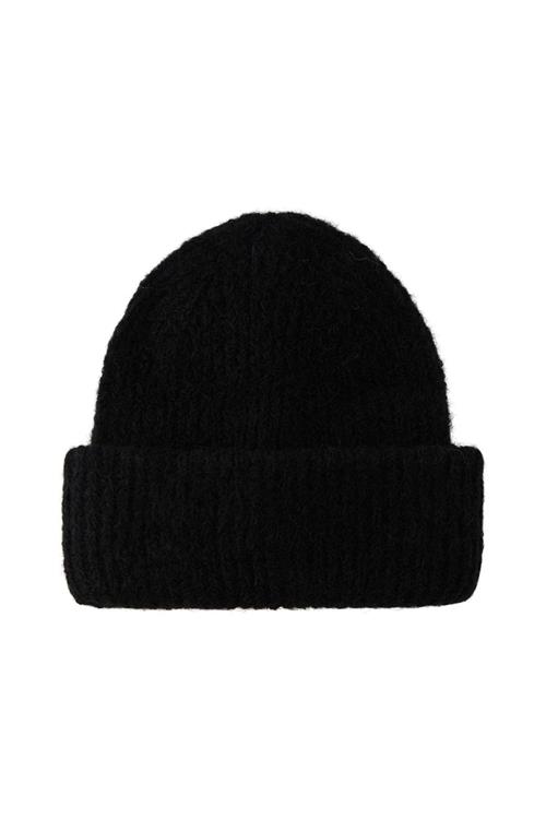 Bera Wool Beanie - Sort - One Size - PIECES