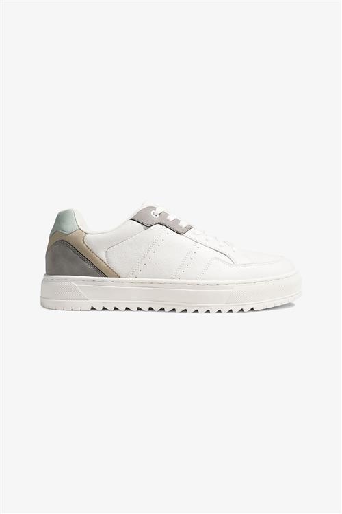 Classic Sneaker - Hvid/Grå/Grøn - 43 - TeeShoppen