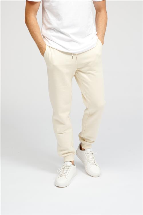 Basic Sweatpants - Lys Beige - Herre - M - TeeShoppen