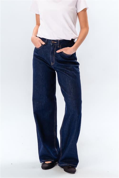 Originale Performance Loose Jeans - Dark Blue Denim - Dame - 32/32 - TeeShoppen
