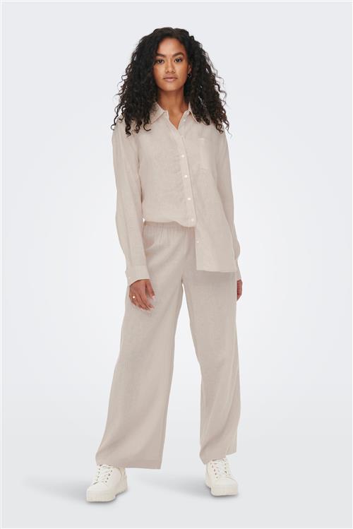 Tokyo Linen Pants - Moonbeam - XS/32 - ONLY