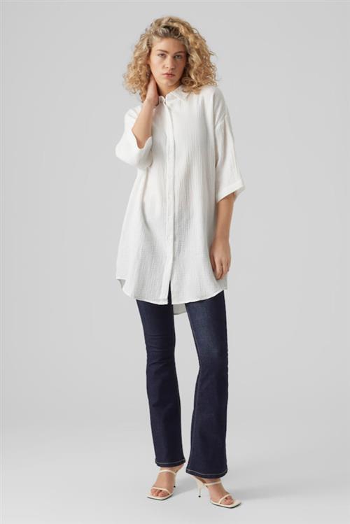 Natali Oversized Skjorte - Snow White - 2XL - Vero Moda