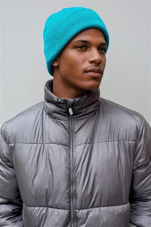 Classic beanie - Cyan Blå - One Size - TeeShoppen