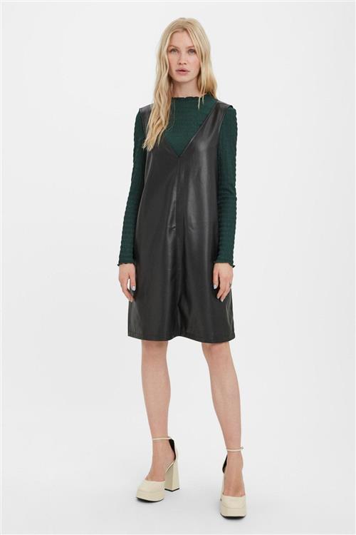 Bella Coated Kjole - Sort - M - Vero Moda