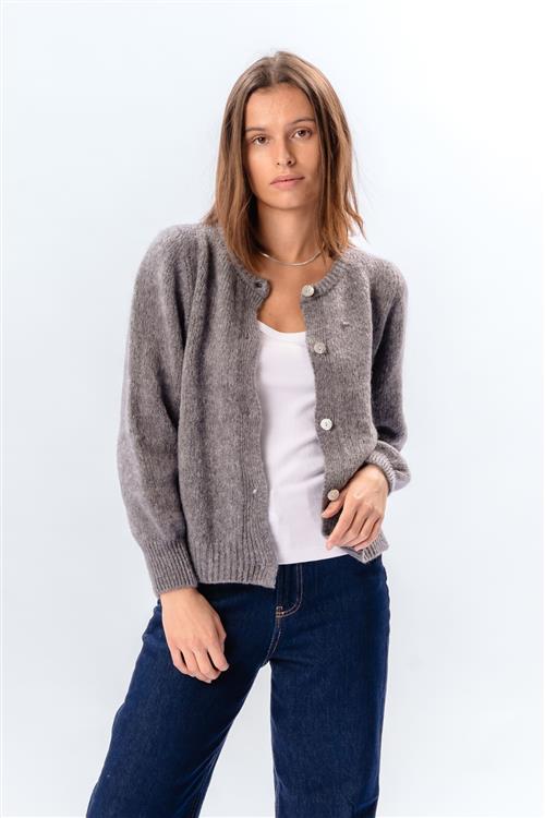 Anna Cardigan - Mørkegrå - S/M - TeeShoppen