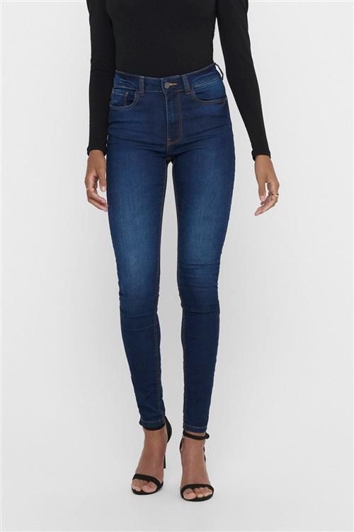 Originale Performance Jeans - Blå denim (high waist) - Dame - XL/34 - Jacqueline de Yong