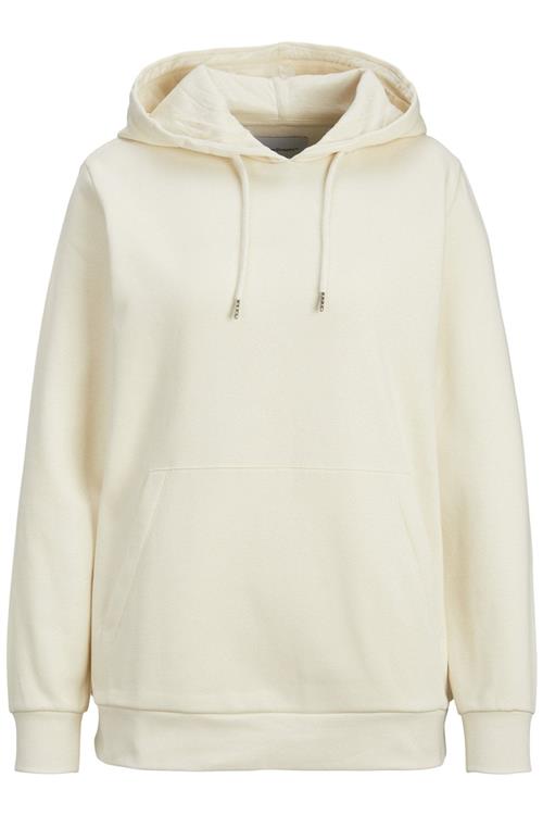 Basic Hoodie Sweat - Lys Beige - Dame - L - TeeShoppen