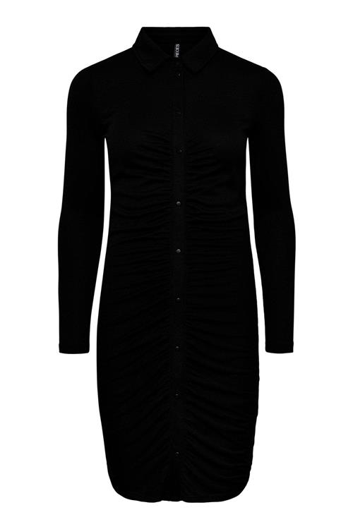 Norma Long Sleeve Dress - Sort - Dame - M - PIECES