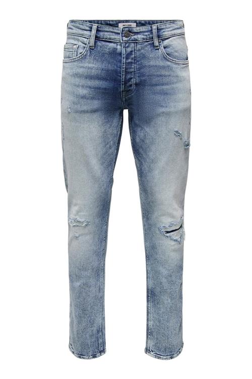 Weft Reg Blå Jeans - Blue Denim - Regular fit - Herre - 32/32 - Only & Sons