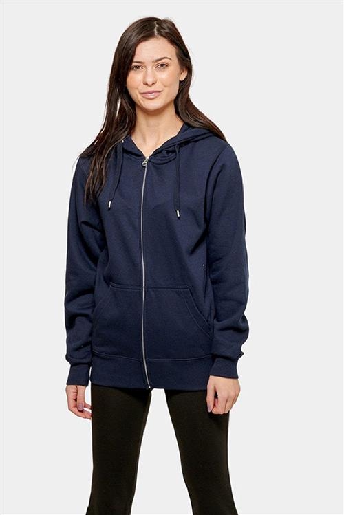 Basic zip hoodie - Dark Navy - Dame - M - TeeShoppen