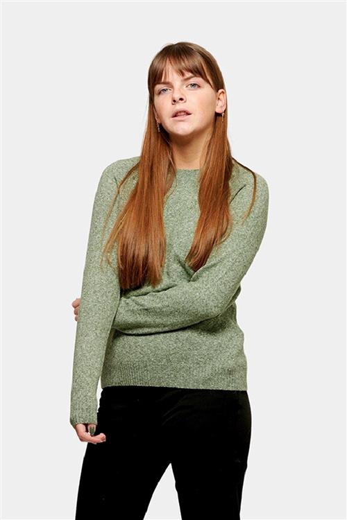 Blød Doffy Strik - Fit Green Melange - Dame - M - Vero Moda
