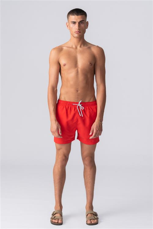 Badeshorts - Rød - M - TeeShoppen